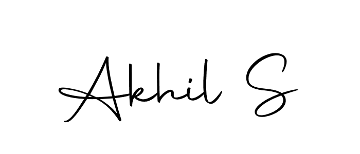 Create a beautiful signature design for name Akhil S. With this signature (Autography-DOLnW) fonts, you can make a handwritten signature for free. Akhil S signature style 10 images and pictures png