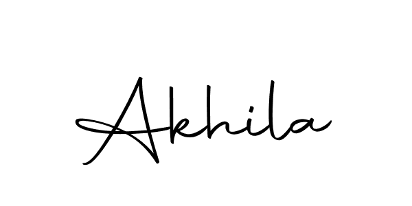 Make a beautiful signature design for name Akhila. With this signature (Autography-DOLnW) style, you can create a handwritten signature for free. Akhila signature style 10 images and pictures png