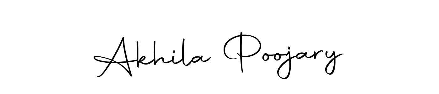 How to make Akhila Poojary signature? Autography-DOLnW is a professional autograph style. Create handwritten signature for Akhila Poojary name. Akhila Poojary signature style 10 images and pictures png