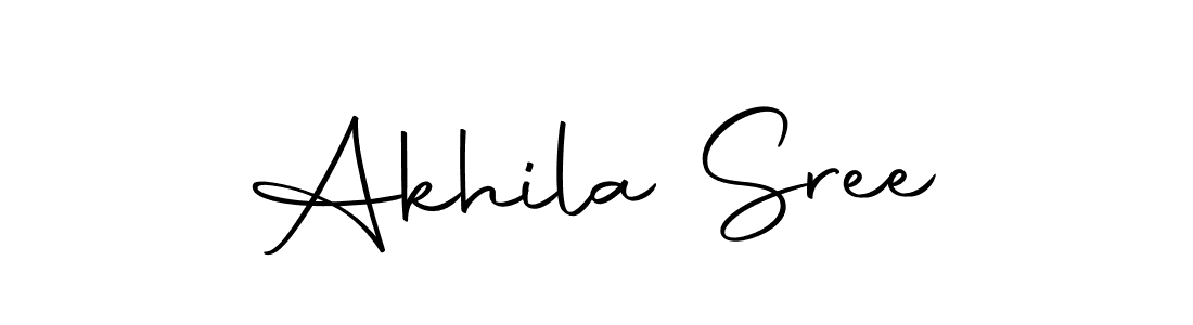 Also we have Akhila Sree name is the best signature style. Create professional handwritten signature collection using Autography-DOLnW autograph style. Akhila Sree signature style 10 images and pictures png