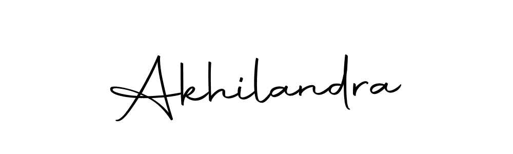 Create a beautiful signature design for name Akhilandra. With this signature (Autography-DOLnW) fonts, you can make a handwritten signature for free. Akhilandra signature style 10 images and pictures png