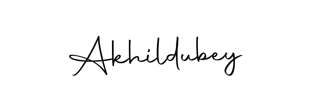 How to make Akhildubey name signature. Use Autography-DOLnW style for creating short signs online. This is the latest handwritten sign. Akhildubey signature style 10 images and pictures png