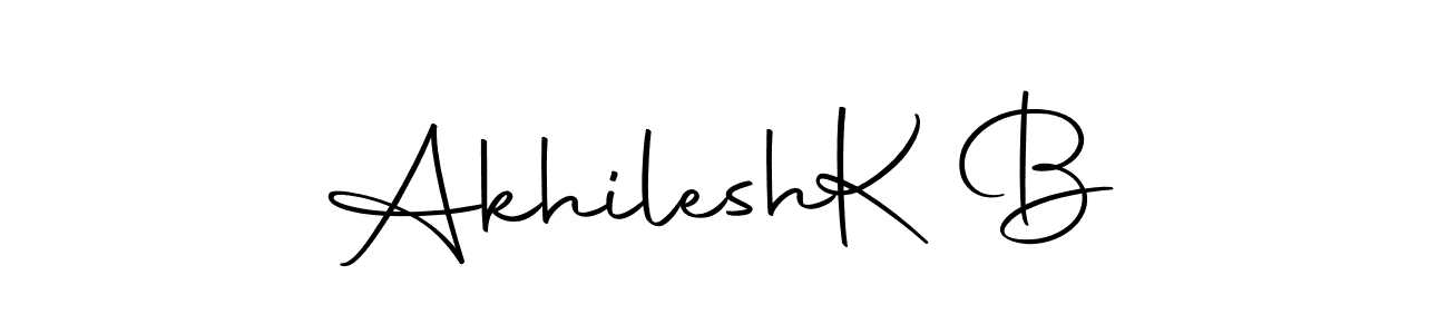 The best way (Autography-DOLnW) to make a short signature is to pick only two or three words in your name. The name Akhilesh  K B include a total of six letters. For converting this name. Akhilesh  K B signature style 10 images and pictures png