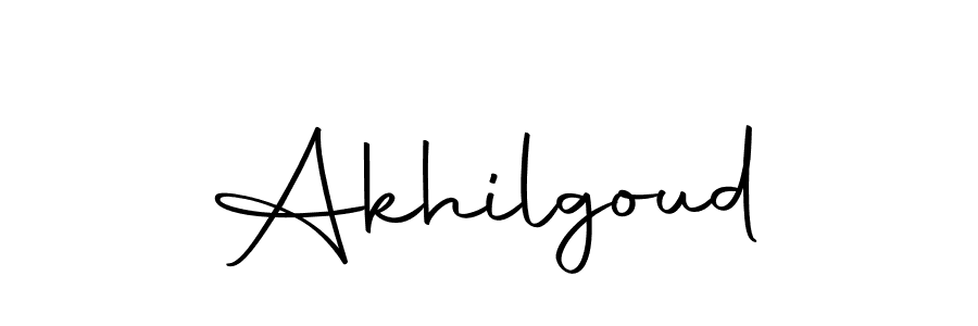 Design your own signature with our free online signature maker. With this signature software, you can create a handwritten (Autography-DOLnW) signature for name Akhilgoud. Akhilgoud signature style 10 images and pictures png