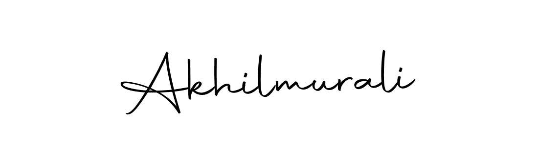 Design your own signature with our free online signature maker. With this signature software, you can create a handwritten (Autography-DOLnW) signature for name Akhilmurali. Akhilmurali signature style 10 images and pictures png