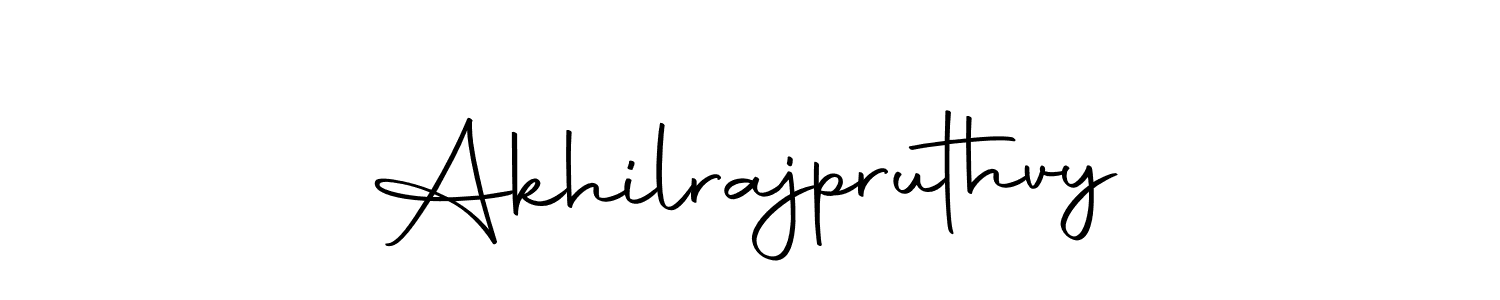 Design your own signature with our free online signature maker. With this signature software, you can create a handwritten (Autography-DOLnW) signature for name Akhilrajpruthvy. Akhilrajpruthvy signature style 10 images and pictures png