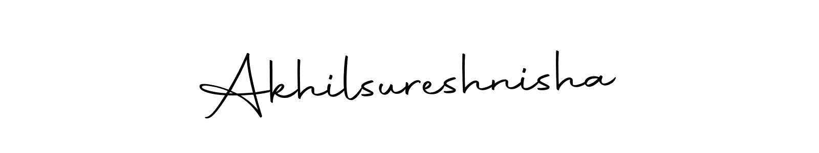 Make a beautiful signature design for name Akhilsureshnisha. Use this online signature maker to create a handwritten signature for free. Akhilsureshnisha signature style 10 images and pictures png