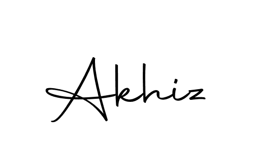 How to make Akhiz name signature. Use Autography-DOLnW style for creating short signs online. This is the latest handwritten sign. Akhiz signature style 10 images and pictures png