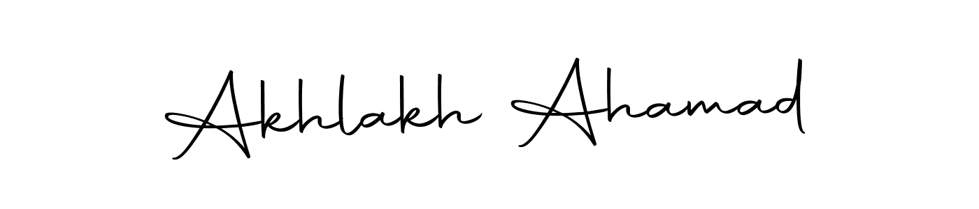You should practise on your own different ways (Autography-DOLnW) to write your name (Akhlakh Ahamad) in signature. don't let someone else do it for you. Akhlakh Ahamad signature style 10 images and pictures png