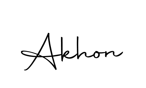 Create a beautiful signature design for name Akhon. With this signature (Autography-DOLnW) fonts, you can make a handwritten signature for free. Akhon signature style 10 images and pictures png