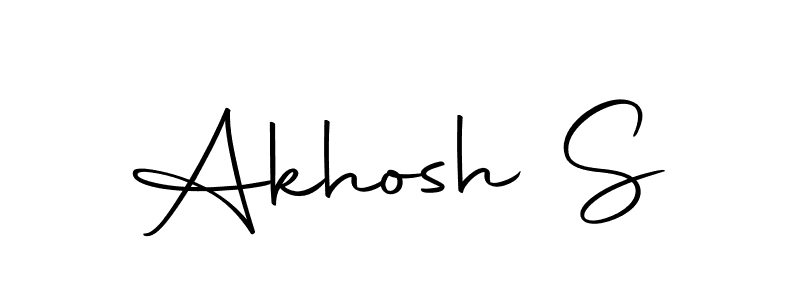 Create a beautiful signature design for name Akhosh S. With this signature (Autography-DOLnW) fonts, you can make a handwritten signature for free. Akhosh S signature style 10 images and pictures png