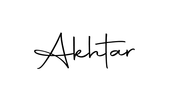 Design your own signature with our free online signature maker. With this signature software, you can create a handwritten (Autography-DOLnW) signature for name Akhtar. Akhtar signature style 10 images and pictures png