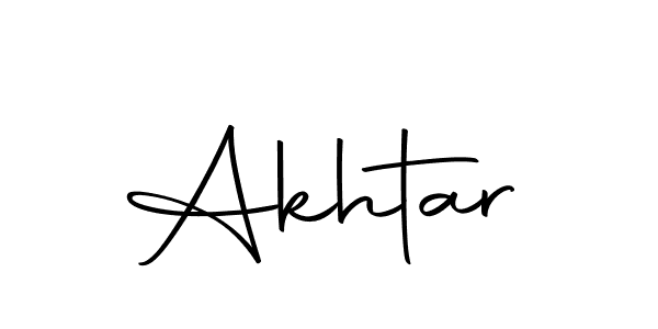 Design your own signature with our free online signature maker. With this signature software, you can create a handwritten (Autography-DOLnW) signature for name Akhtar. Akhtar signature style 10 images and pictures png