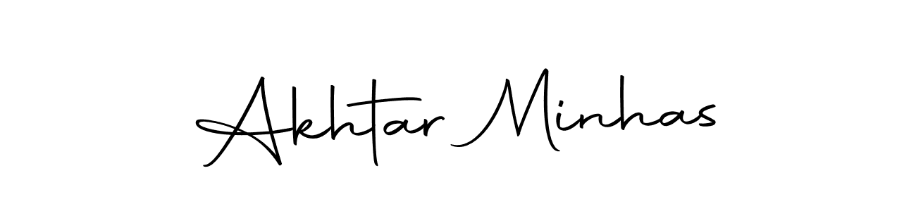 if you are searching for the best signature style for your name Akhtar Minhas. so please give up your signature search. here we have designed multiple signature styles  using Autography-DOLnW. Akhtar Minhas signature style 10 images and pictures png