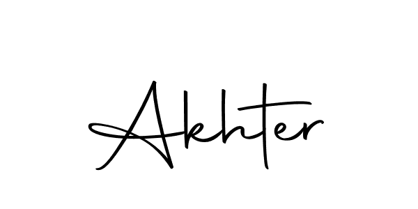 How to make Akhter name signature. Use Autography-DOLnW style for creating short signs online. This is the latest handwritten sign. Akhter signature style 10 images and pictures png