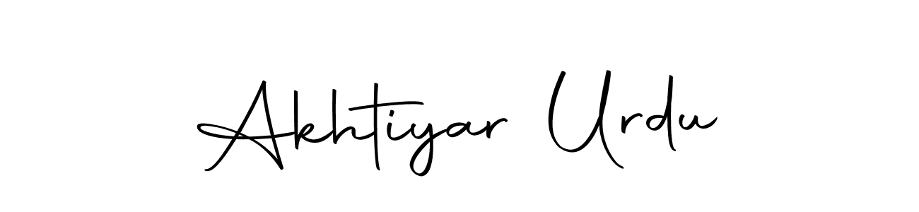 Make a beautiful signature design for name Akhtiyar Urdu. With this signature (Autography-DOLnW) style, you can create a handwritten signature for free. Akhtiyar Urdu signature style 10 images and pictures png