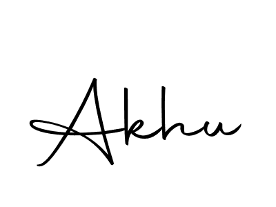 Create a beautiful signature design for name Akhu. With this signature (Autography-DOLnW) fonts, you can make a handwritten signature for free. Akhu signature style 10 images and pictures png