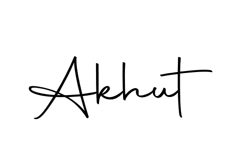 You should practise on your own different ways (Autography-DOLnW) to write your name (Akhut) in signature. don't let someone else do it for you. Akhut signature style 10 images and pictures png