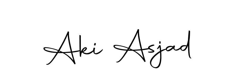 The best way (Autography-DOLnW) to make a short signature is to pick only two or three words in your name. The name Aki Asjad include a total of six letters. For converting this name. Aki Asjad signature style 10 images and pictures png