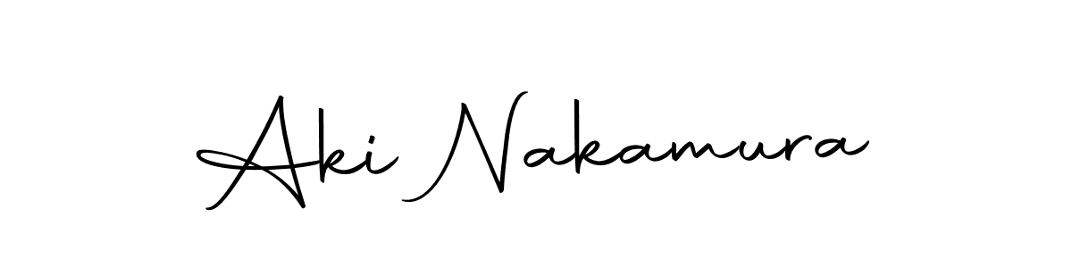 Make a beautiful signature design for name Aki Nakamura. Use this online signature maker to create a handwritten signature for free. Aki Nakamura signature style 10 images and pictures png