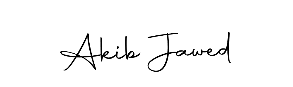 How to make Akib Jawed name signature. Use Autography-DOLnW style for creating short signs online. This is the latest handwritten sign. Akib Jawed signature style 10 images and pictures png