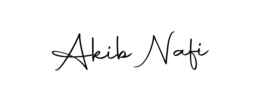 Use a signature maker to create a handwritten signature online. With this signature software, you can design (Autography-DOLnW) your own signature for name Akib Nafi. Akib Nafi signature style 10 images and pictures png
