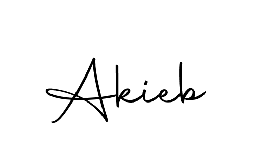 Akieb stylish signature style. Best Handwritten Sign (Autography-DOLnW) for my name. Handwritten Signature Collection Ideas for my name Akieb. Akieb signature style 10 images and pictures png