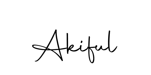 How to make Akiful name signature. Use Autography-DOLnW style for creating short signs online. This is the latest handwritten sign. Akiful signature style 10 images and pictures png