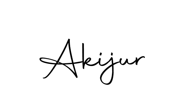 You should practise on your own different ways (Autography-DOLnW) to write your name (Akijur) in signature. don't let someone else do it for you. Akijur signature style 10 images and pictures png