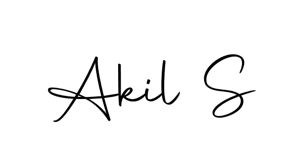 if you are searching for the best signature style for your name Akil S. so please give up your signature search. here we have designed multiple signature styles  using Autography-DOLnW. Akil S signature style 10 images and pictures png
