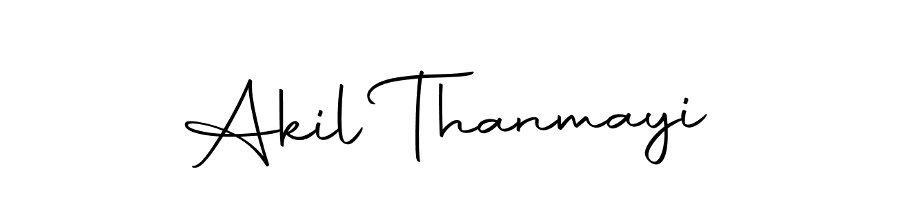 Also we have Akil Thanmayi name is the best signature style. Create professional handwritten signature collection using Autography-DOLnW autograph style. Akil Thanmayi signature style 10 images and pictures png