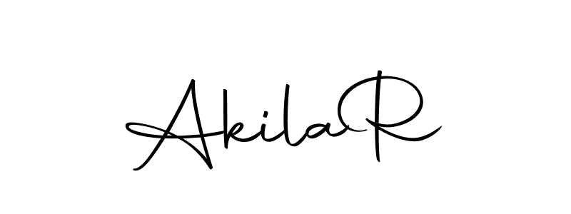 Akila  R stylish signature style. Best Handwritten Sign (Autography-DOLnW) for my name. Handwritten Signature Collection Ideas for my name Akila  R. Akila  R signature style 10 images and pictures png