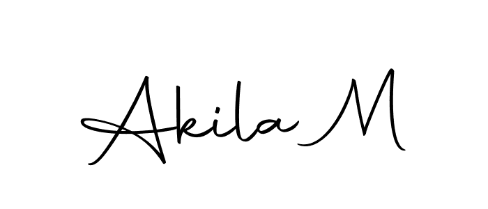 How to make Akila M signature? Autography-DOLnW is a professional autograph style. Create handwritten signature for Akila M name. Akila M signature style 10 images and pictures png