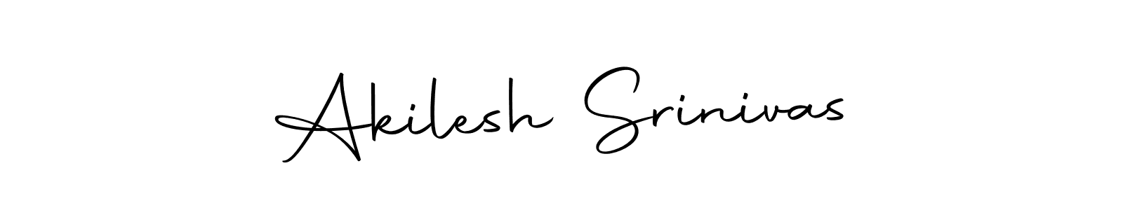 Make a beautiful signature design for name Akilesh Srinivas. With this signature (Autography-DOLnW) style, you can create a handwritten signature for free. Akilesh Srinivas signature style 10 images and pictures png