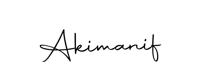 Design your own signature with our free online signature maker. With this signature software, you can create a handwritten (Autography-DOLnW) signature for name Akimanif. Akimanif signature style 10 images and pictures png