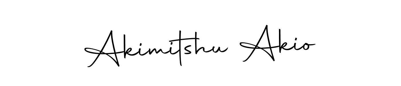 Design your own signature with our free online signature maker. With this signature software, you can create a handwritten (Autography-DOLnW) signature for name Akimitshu Akio. Akimitshu Akio signature style 10 images and pictures png
