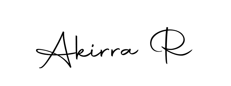 Make a beautiful signature design for name Akirra R. With this signature (Autography-DOLnW) style, you can create a handwritten signature for free. Akirra R signature style 10 images and pictures png