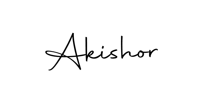 How to make Akishor signature? Autography-DOLnW is a professional autograph style. Create handwritten signature for Akishor name. Akishor signature style 10 images and pictures png