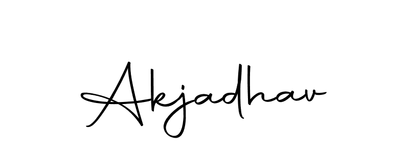 Akjadhav stylish signature style. Best Handwritten Sign (Autography-DOLnW) for my name. Handwritten Signature Collection Ideas for my name Akjadhav. Akjadhav signature style 10 images and pictures png