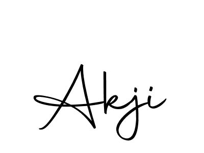 Create a beautiful signature design for name Akji. With this signature (Autography-DOLnW) fonts, you can make a handwritten signature for free. Akji signature style 10 images and pictures png