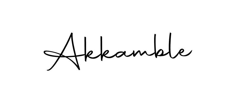 Similarly Autography-DOLnW is the best handwritten signature design. Signature creator online .You can use it as an online autograph creator for name Akkamble. Akkamble signature style 10 images and pictures png