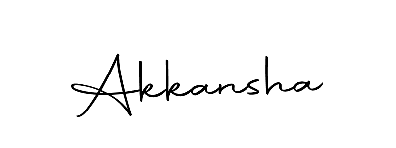 Also we have Akkansha name is the best signature style. Create professional handwritten signature collection using Autography-DOLnW autograph style. Akkansha signature style 10 images and pictures png