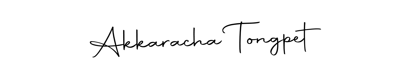 Use a signature maker to create a handwritten signature online. With this signature software, you can design (Autography-DOLnW) your own signature for name Akkaracha Tongpet. Akkaracha Tongpet signature style 10 images and pictures png