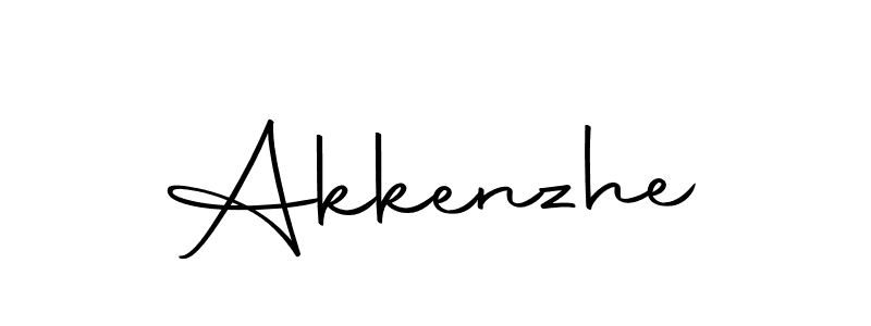 Design your own signature with our free online signature maker. With this signature software, you can create a handwritten (Autography-DOLnW) signature for name Akkenzhe. Akkenzhe signature style 10 images and pictures png