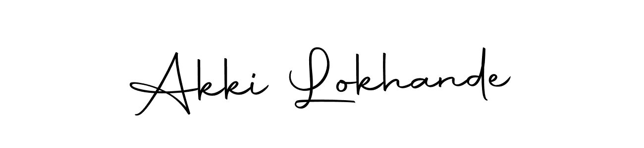 The best way (Autography-DOLnW) to make a short signature is to pick only two or three words in your name. The name Akki Lokhande include a total of six letters. For converting this name. Akki Lokhande signature style 10 images and pictures png