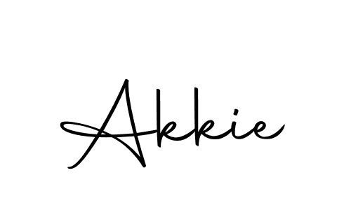 Use a signature maker to create a handwritten signature online. With this signature software, you can design (Autography-DOLnW) your own signature for name Akkie. Akkie signature style 10 images and pictures png