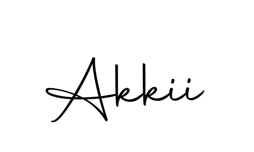 Use a signature maker to create a handwritten signature online. With this signature software, you can design (Autography-DOLnW) your own signature for name Akkii. Akkii signature style 10 images and pictures png