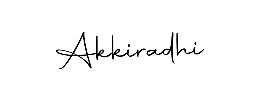 Use a signature maker to create a handwritten signature online. With this signature software, you can design (Autography-DOLnW) your own signature for name Akkiradhi. Akkiradhi signature style 10 images and pictures png