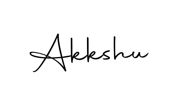 Make a beautiful signature design for name Akkshu. With this signature (Autography-DOLnW) style, you can create a handwritten signature for free. Akkshu signature style 10 images and pictures png