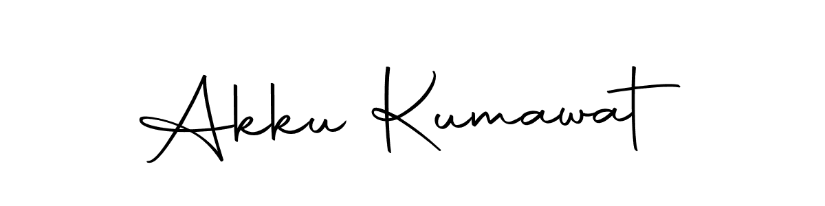 Create a beautiful signature design for name Akku Kumawat. With this signature (Autography-DOLnW) fonts, you can make a handwritten signature for free. Akku Kumawat signature style 10 images and pictures png